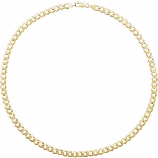 14K Yellow 5.8 mm Curb Chain 7"