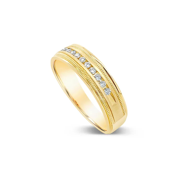 14k Men's Diamond Band