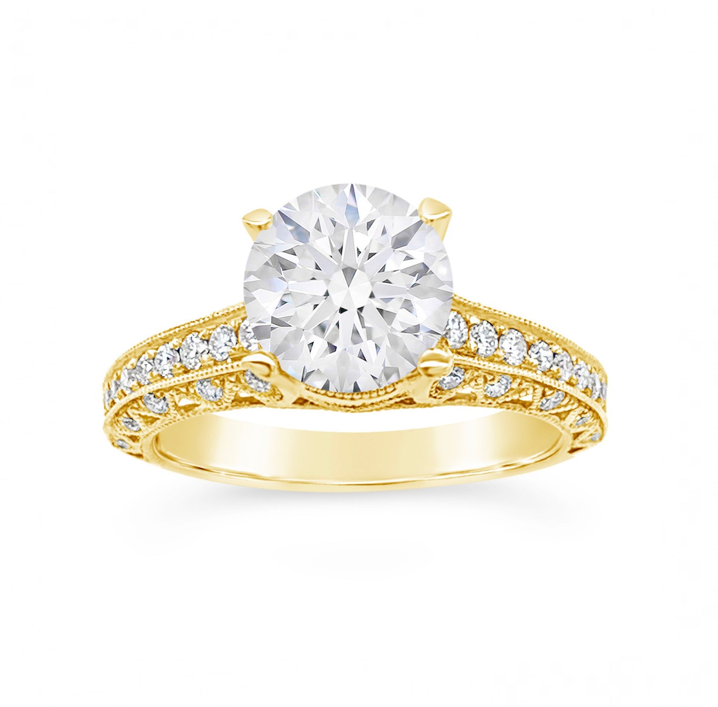 RING GT-DC3 YELLOW photoshop diamond on