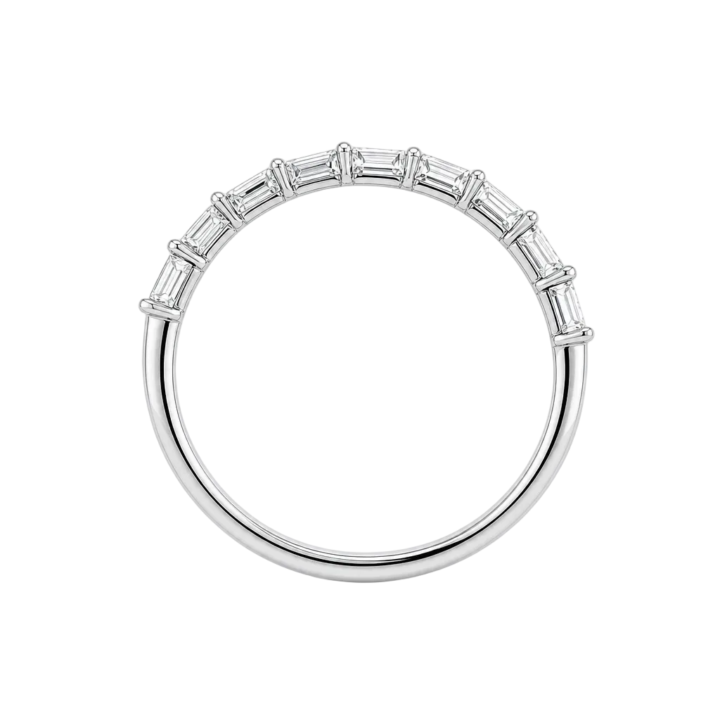 18KW Baguette & Round Coupling Band