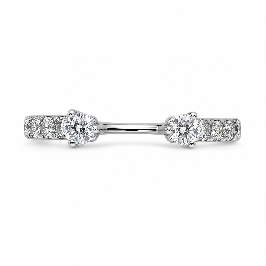 14KW Open Shank Diamond Band