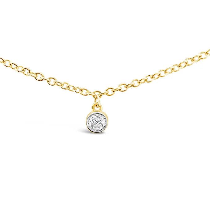 14k Dangling Charms Diamond Necklace