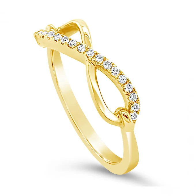 14k Infinity Diamond Ring