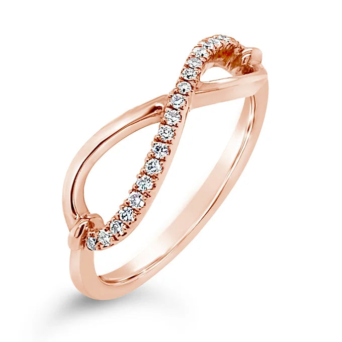 14k Infinity Diamond Ring