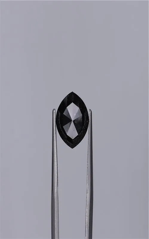 3.46ct Marquise Natural Diamond (Colour Fancy Black, Clarity VVS2, Cut EX, GIA Certified)