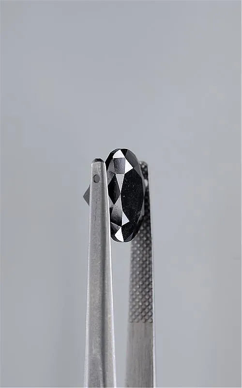 4.72ct Round Natural Diamond (Colour Fancy Black, Clarity VVS2, Cut EX, GIA Certified)