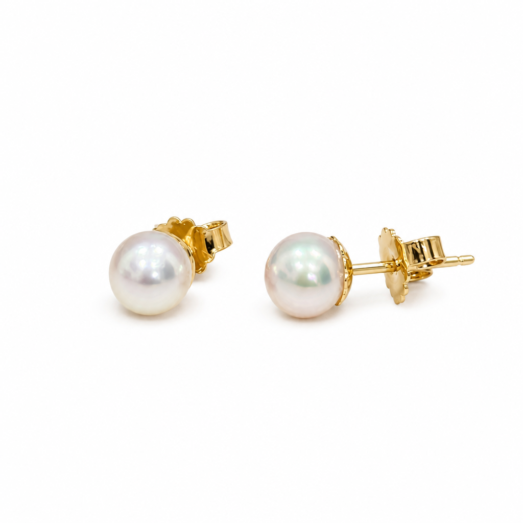 14KY Akoya Pearl Stud Earring