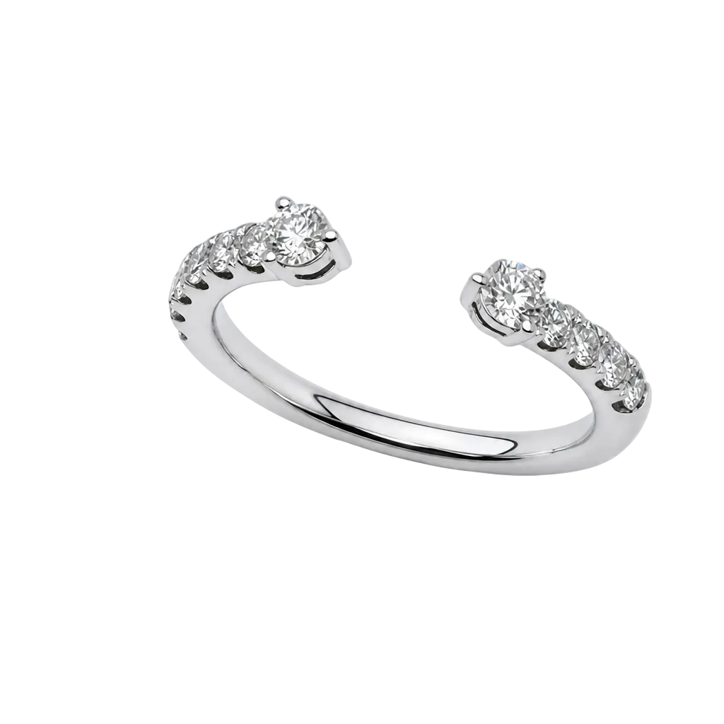 14KW Open Shank Diamond Band