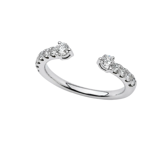 14KW Open Shank Diamond Band